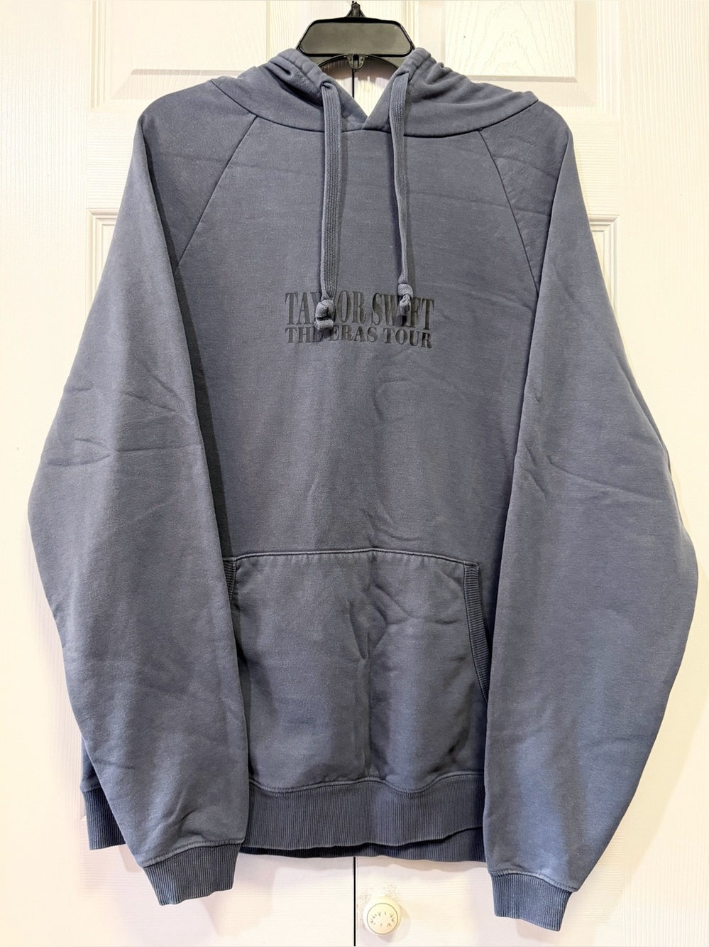 Taylor Swift The Eras Tour Men's Hoodie - Slate Blue (Sz M) Ptp 23.5”-25”